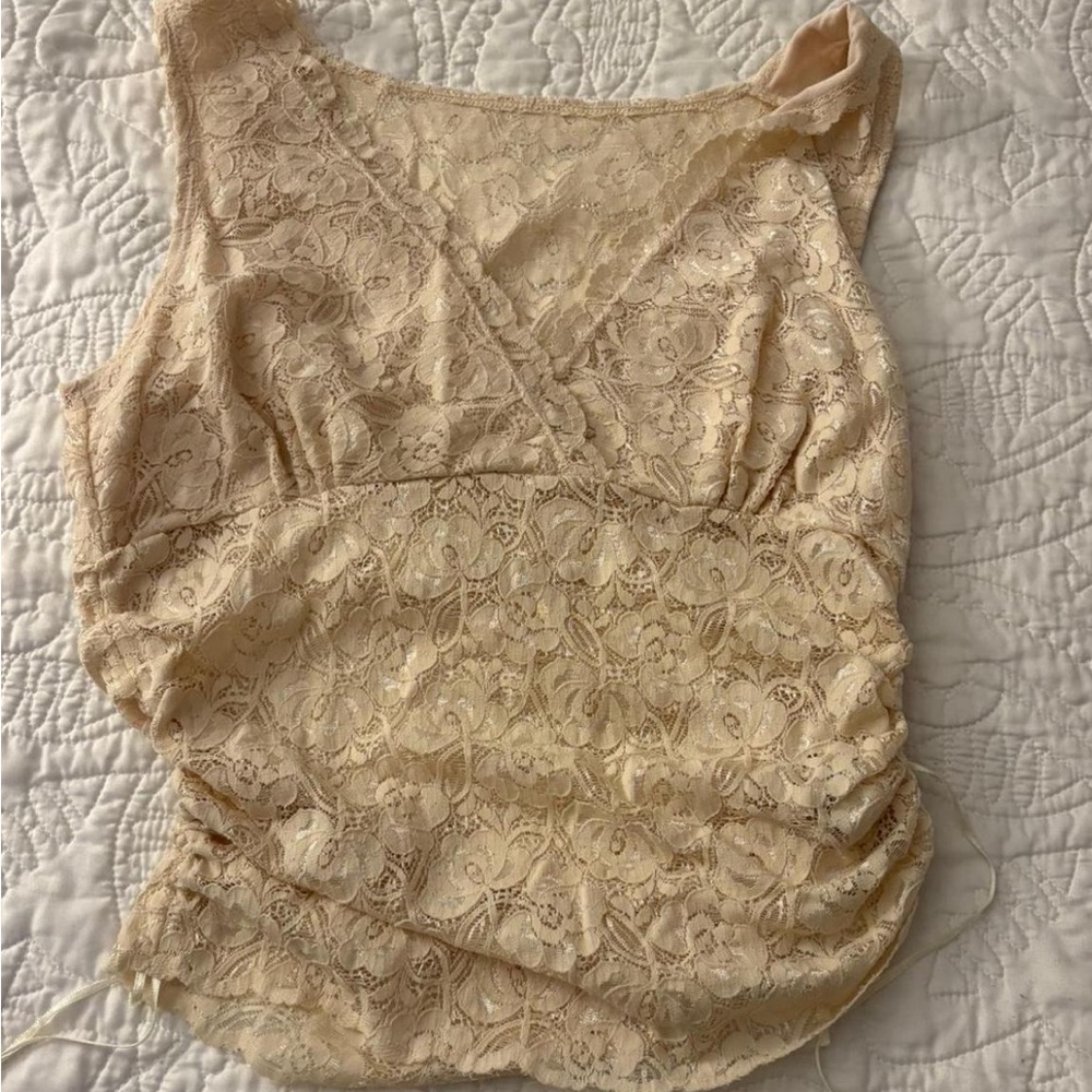 Cream blouse